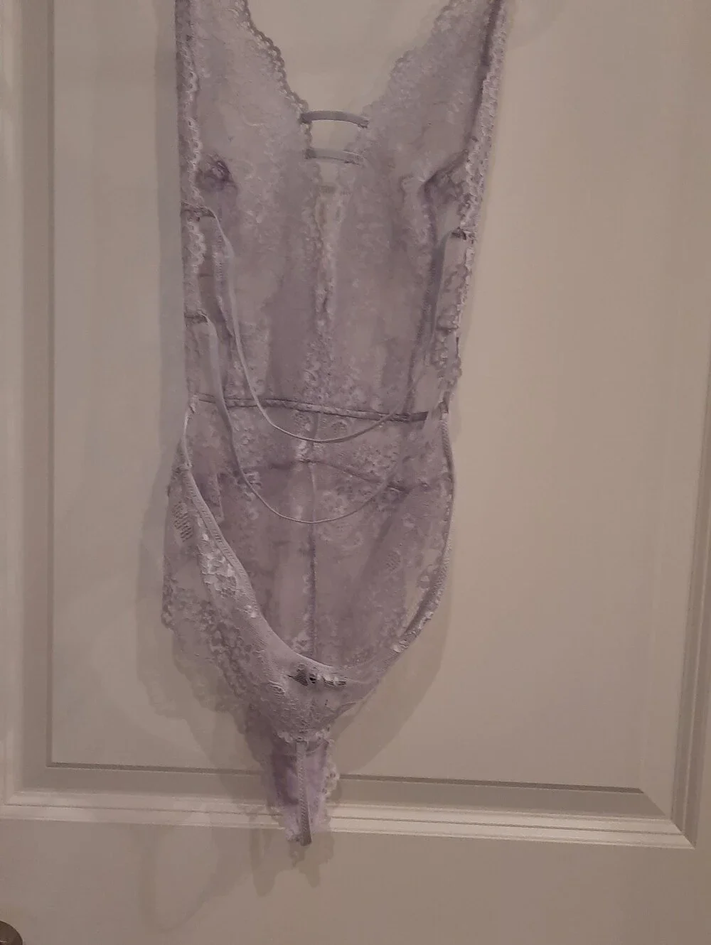 In Bloom by Jonquil Lavender Lace Teddy Bodysuit | Dillard's | Size Medium